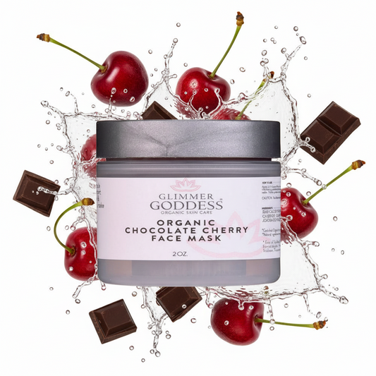 Organic Chocolate Cherry Face Mask – Antioxidant Anti-Aging Mask for Radiant, Youthful Skin